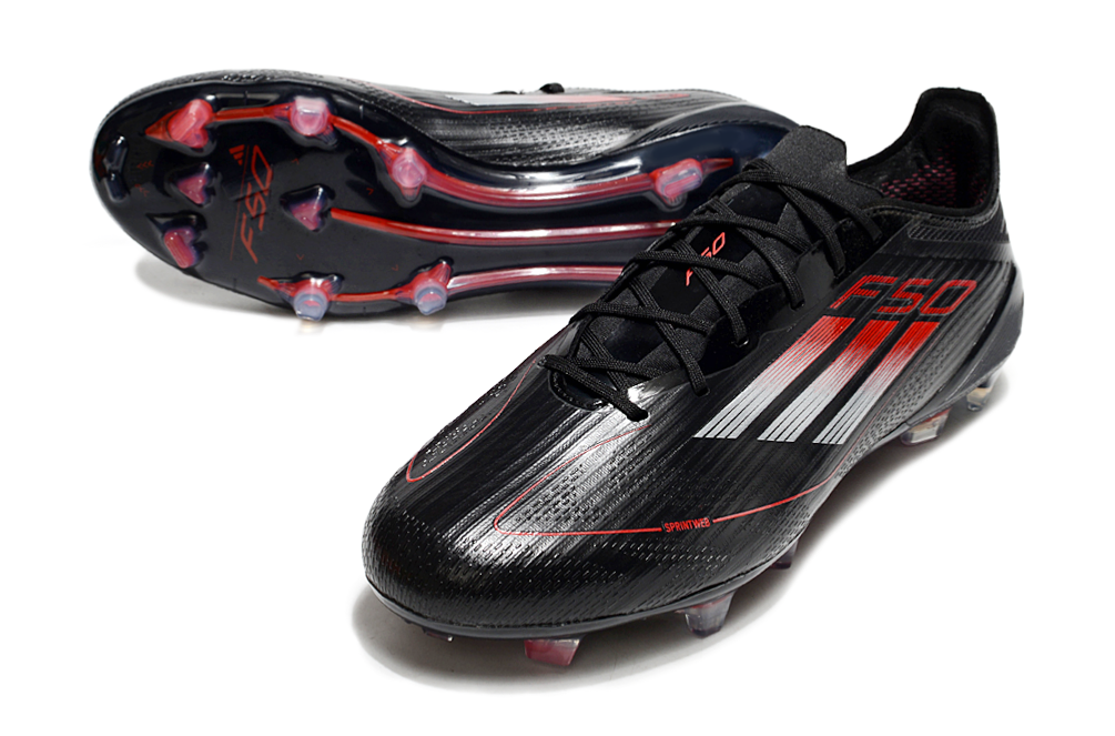 F50 Elite FG Laced Black/Red