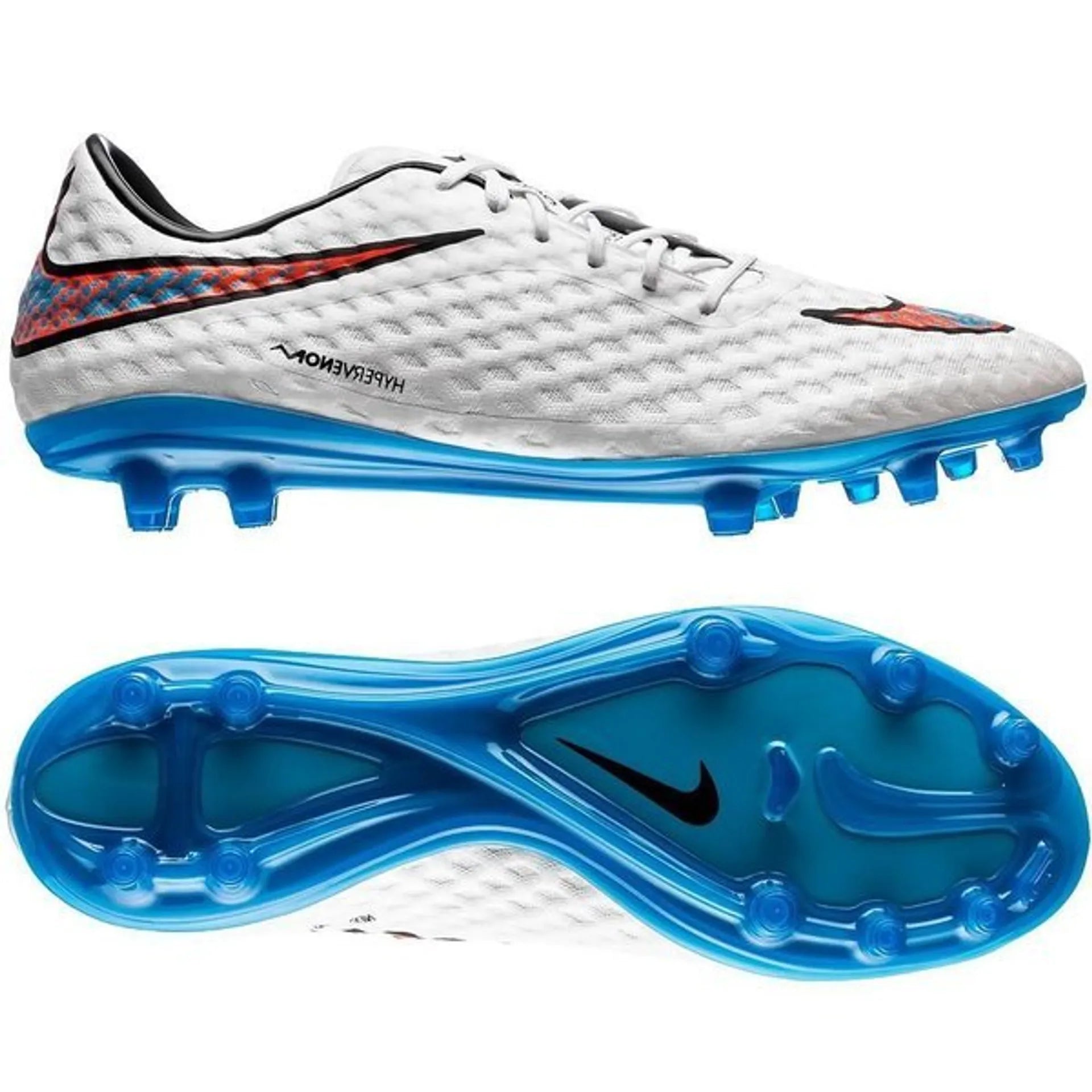 Hypervenom Phantom 1 Elite FG White Blue