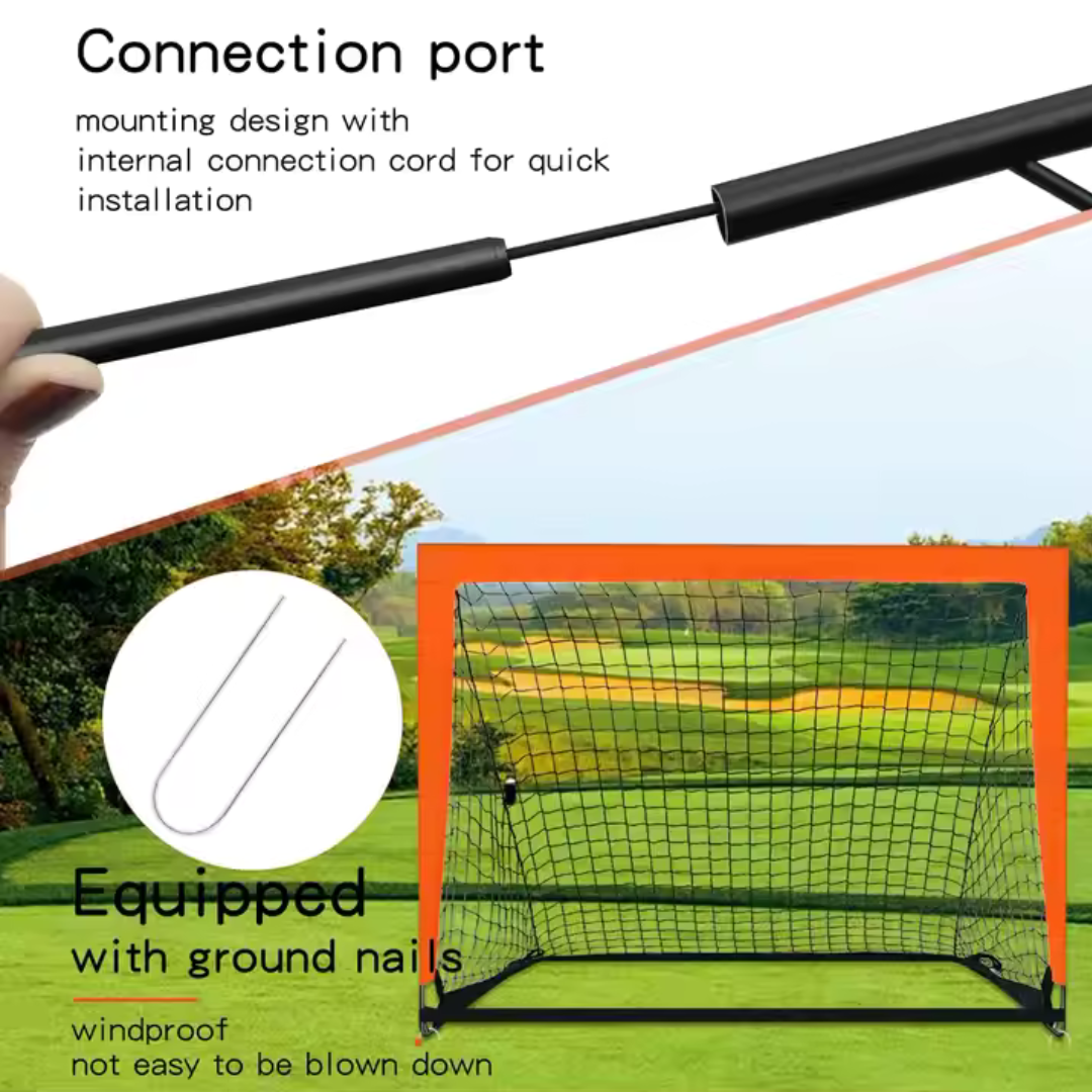 Portable Mini Soccer Goals – Foldable Pop-Up Football Nets
