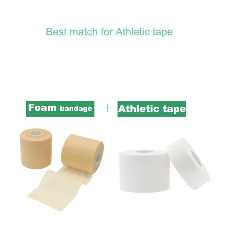 Football Athletic Tape Set – Cotton Wrap & PU Foam Bandage
