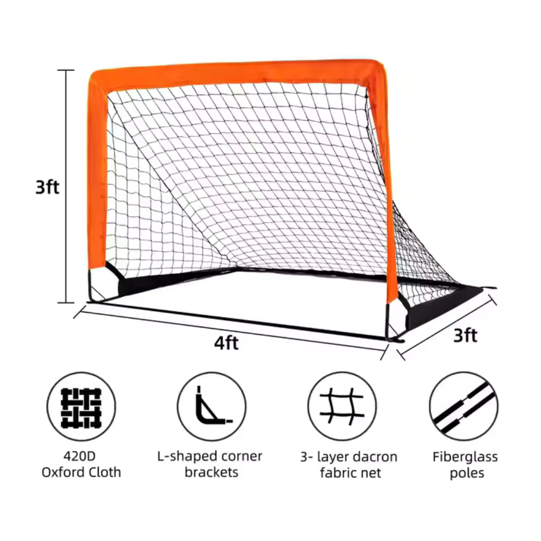 Portable Mini Soccer Goals – Foldable Pop-Up Football Nets