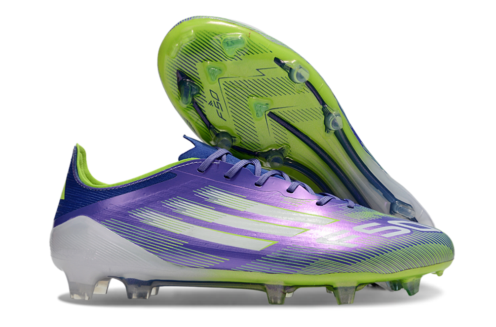 F50 Elite FG Laced Purple/Green