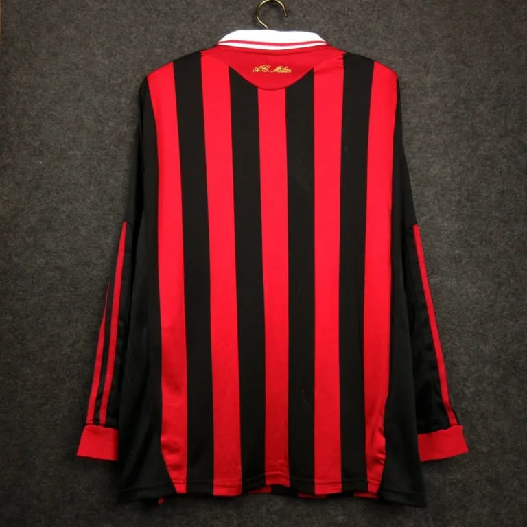 2009-2010 AC Milan Home Kit Long Sleeve