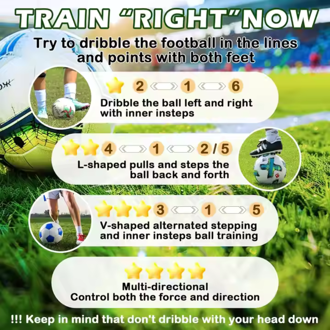 Soccer Speed & Footwork Training Mat – Anti-Slip Shock-Absorbing Practice Pad