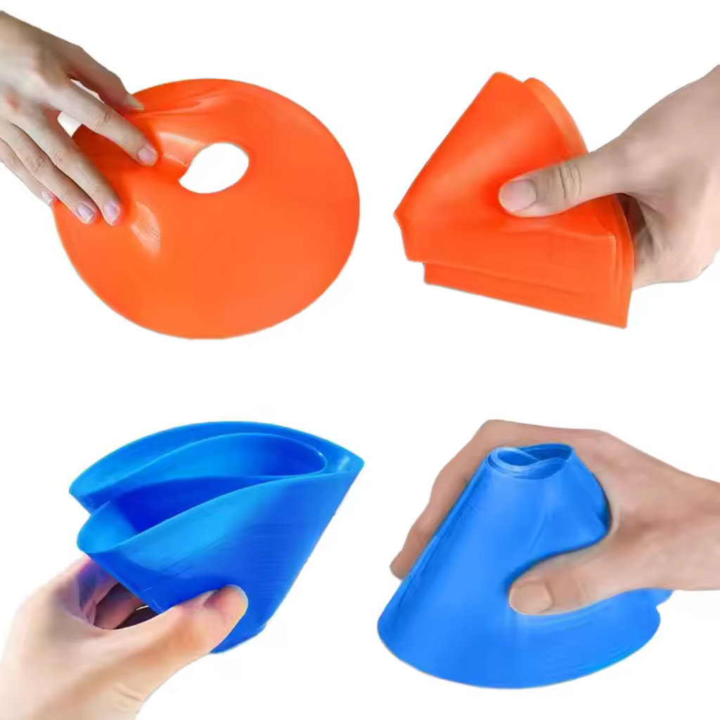 50-Pack Agility Training Cones Set – With Carry Bag & Holder