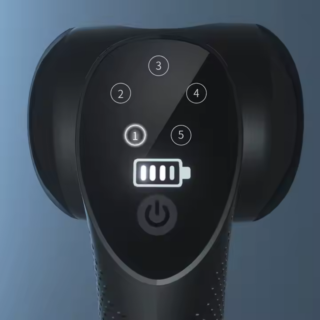 DeepForce Pro Massage Gun – Premium Percussion Therapy with Heat & Cold Attachments