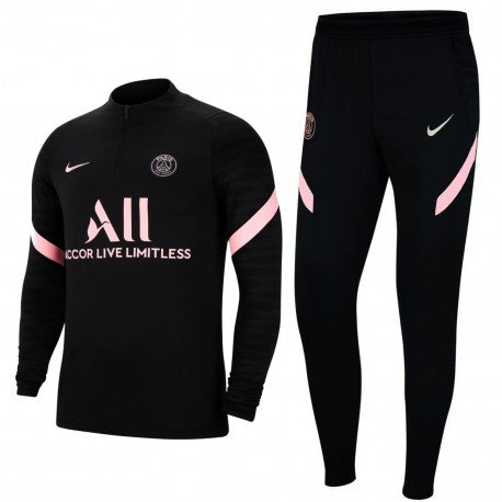 PSG Black Training Tracksuit 2021/22