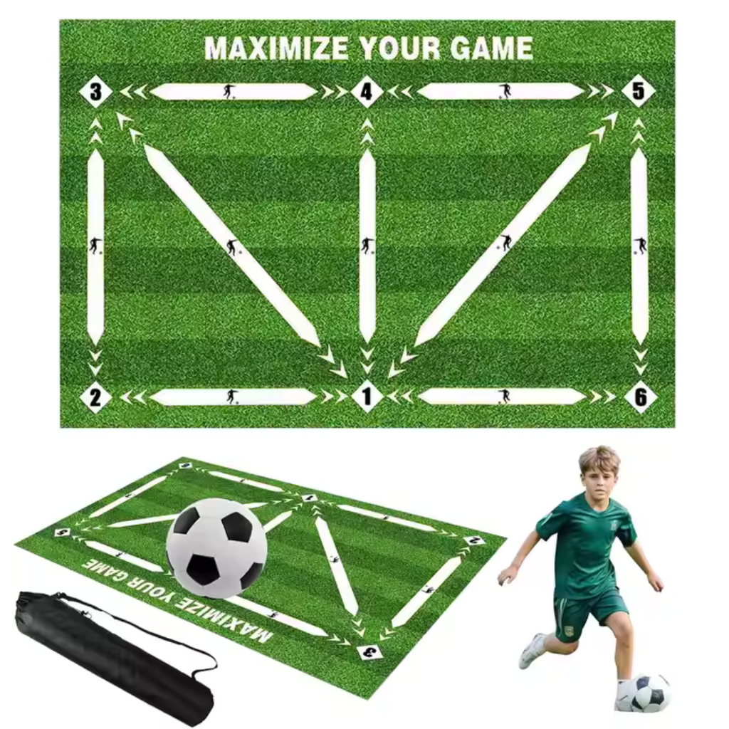 Soccer Speed & Footwork Training Mat – Anti-Slip Shock-Absorbing Practice Pad