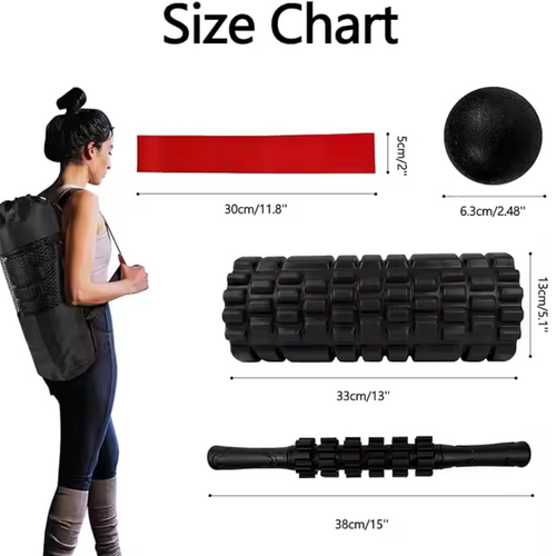 5-in-1 Foam Roller Set for Full Body Muscle Massage & Fitness