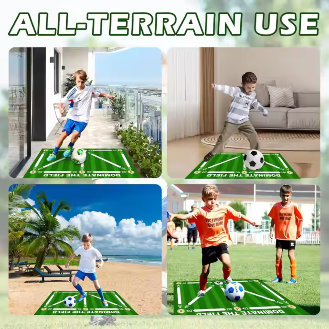 Soccer Speed & Footwork Training Mat – Anti-Slip Shock-Absorbing Practice Pad