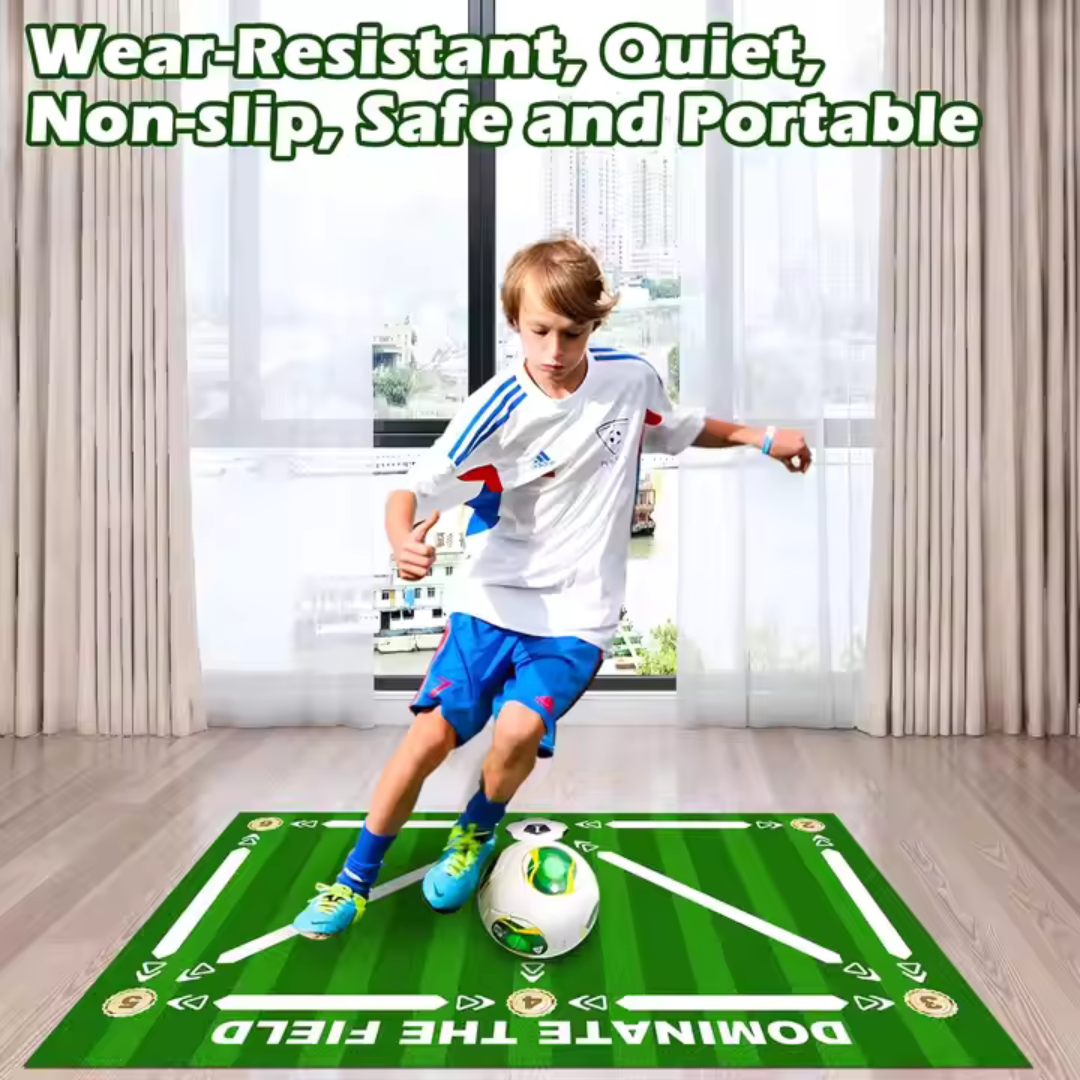 Soccer Speed & Footwork Training Mat – Anti-Slip Shock-Absorbing Practice Pad